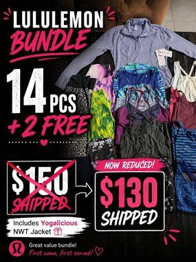 🔥 LULULEMON RESELLER BUNDLE DEAL — 14 PCS + 2 FREE — $130 SHIPPED 🔥
